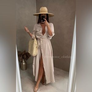 Max Studio Gauze Shirtdress // NWT